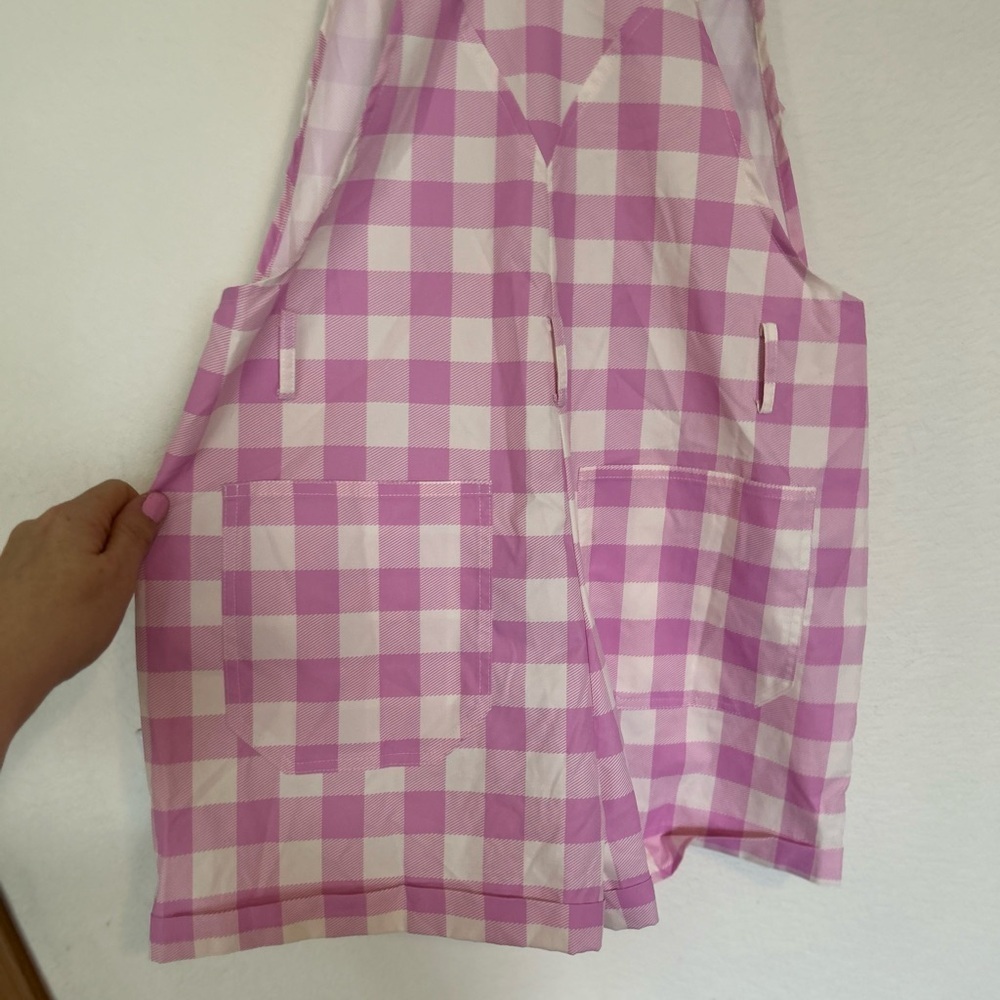 NWOT Sugar Thrillz pink heart plaid gingham flower button details Small - Picture 6 of 9